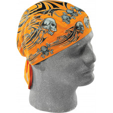 FLYDANNA ORANGE TRIBAL SKULL