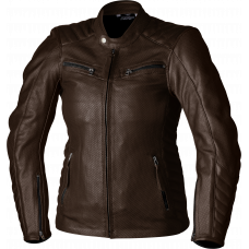 LADIES ROADSTER AIR CE JACKET BROWN LEATHER 2XL