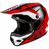 KINETIC CREST HELMET RED/BLACK/WHITE 2X