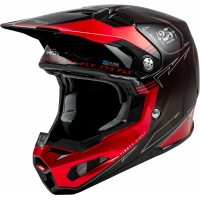 YOUTH FORMULA S CARBON LEGACY HELMET RED CARBON/BLACK YL