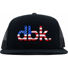 BASICS FLAG 2FIFTY BLACK TRUCKER HAT BASICS FLAG 2FIFTY BLACK TRUCKER HAT