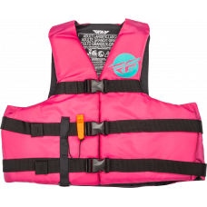 NYLON FLOTATION VEST NEON PINK/TEAL 2X