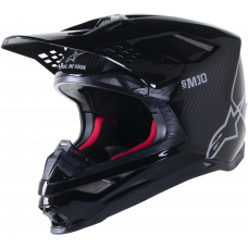 SUPERTECH S-M10 SOLID HELMET BLACK GLOSSY/CARBON 2X