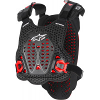 A-5 PLASMA CHEST PROTECTOR BLACK/RED/WHITE MD/LG
