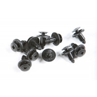 PLASTIC PUSH RIVET FENDER CLIPS 10/PK