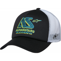 AYESS TRUCKER HAT BLACK/WHITE