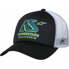 AYESS TRUCKER HAT BLACK/WHITE
