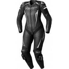 WOMENS TRACTECH EVO D3O SUIT BLACK/WHITE LEATHER 2XL