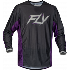 KINETIC MESH RAVE JERSEY BLACK/PURPLE/SILVER LG