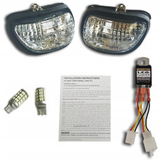 LED TURN SIGNAL KIT CLEAR LENS PR HON