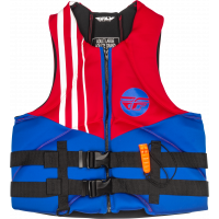 NEOPRENE FLOTATION VEST RED/WHITE/BLUE 2X
