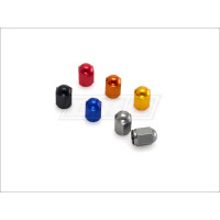 ALUMINUM VALVE CAPS 2PK ORANGE