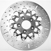 V-TWIN STREET ROTOR RSD020BLK FLOATING CHROME/BLACK