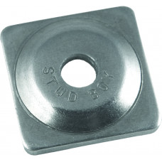 SQUARE BACKER PLATES ALUMINUM 24/PK