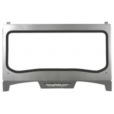 ASYLUM FRONT WINDSHIELD W/PCKT TITANIUM MATTE METALLIC