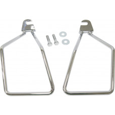 SADDLEBAG SUPPORTS CHROME SINGLE BOLT SOFTAIL