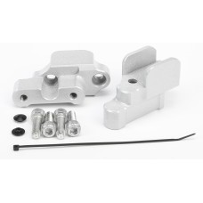 HANDLEBAR RISERS SILVER BMW