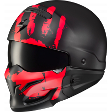 COVERT OPEN-FACE HELMET URUK MATTE RED XL