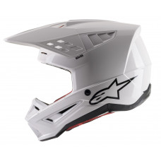 S-M5 SOLID HELMET WHITE GLOSSY MD