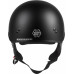 HH-45 HALF HELMET NAKED MATTE BLACK 2X