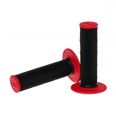 DUAL COMPOUND GRIPS RED WITH BLACK CENTER DUAL COMPOUND GRIPS RED WITH BLACK CENTER