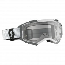 FURY GOGGLE WHITE/GREY CLEAR WORKS LENS FURY GOGGLE WHITE/GREY CLEAR WORKS LENS