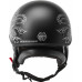 HH-65 HALF HELMET ROSE NAKED MATTE BLACK/SILVER XS