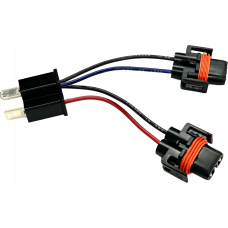 HEADLIGHT ADAPTER PIGTAIL W/FEMALE H9/H11-MALE H4 CONN