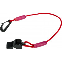FLOATING WHISTLE W/LANYARD (RED)