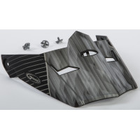 VISOR W/SCREWS COLFAX MX-46Y MATTE BLACK/SILVER YS-YL
