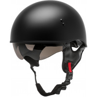 HH-65 HALF HELMET NAKED MATTE BLACK 2X