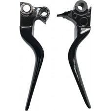LSR LEVER SET BLACK BIG TWIN 96-16 XL 96-03 W/CABLE CLUTCH
