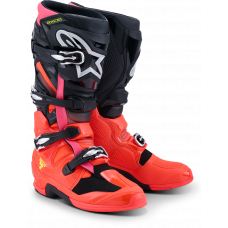 TECH 7 BLACK/RED FLUO/PINK FLUO 10
