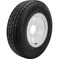 TRAILER TIRE AND WHEEL ASSEMBLY WHITE