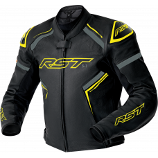 S1 D3O LEATHER JACKET BLK/GRY/FLO YEL 2X