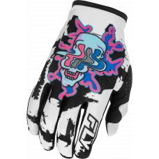 YOUTH LITE WARP GLOVES WHITE/BLUE/PINK YL