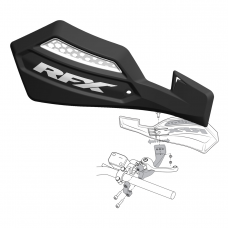 RACE SERIES HANDGUARD BLACK INC MOUNT KIT
