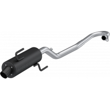 SINGLE SLIP-ON SYSTEM W/ PERFORMANCE MUFFLER BLK