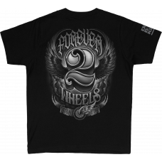 TWO WHEELS YOUTH TEE BLACK YL