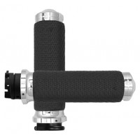 MEMORY FOAM GRIPS CHROME INDIAN SCOUT