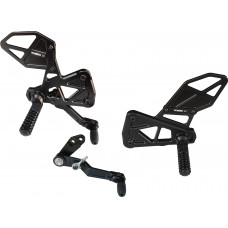 REAR SET COMPLETE BLK SUZ