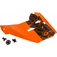 VISOR W/SCREWS DOMINANT MX-46 MATTE ORANGE/BLACK XS-SM