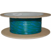 #18-GAUGE GREEN/BLUE STRIPE 100' SPOOL OF PRIMARY WIRE