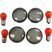 SMOKED TURN SIGNAL LENS KIT BULLET