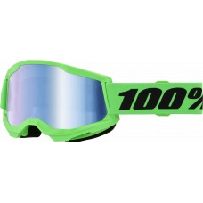 STRATA 2 GOGGLE NEON GREEN- BLUE MIRROR LENS