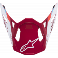 M8 CONTACT HELMET VISOR RED/WHITE