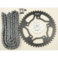 SPROCKET/CHAIN KIT STL/STL 15/47T SIL SX3 520-112L BLK