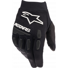 YOUTH FULL BORE GLOVES BLACK/WHITE 2XS
