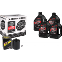 V-TWIN SYN OIL CHANGE KIT TC BLACK FILTER
