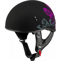 HH-65 CORVUS HELMET MATTE BLACK/PURPLE/GREY LG